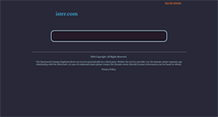 Desktop Screenshot of ister.com